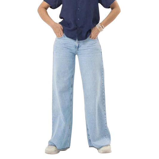 Bonnare Comfortable Wide-Leg Light Blue Jeans Bonnare Women