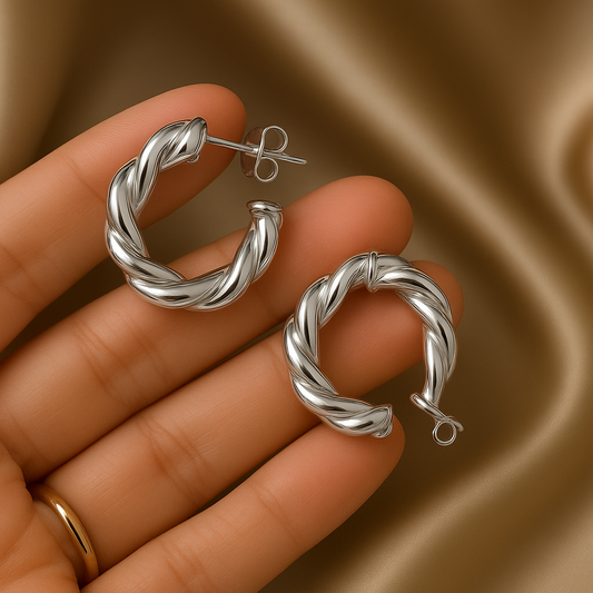 BONNARE Twisted Sparkling Earrings