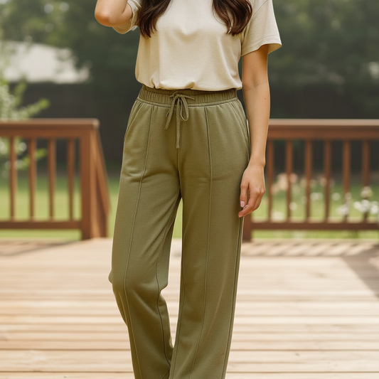 Bonnare Plain Cotton Trousers