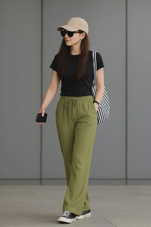 Bonnare Plain Cotton Trousers