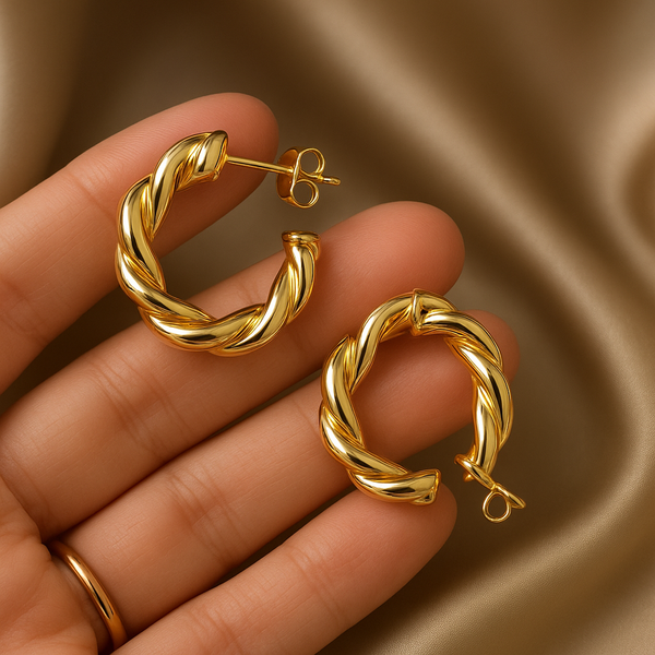 BONNARE Twisted Sparkling Earrings