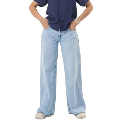 Bonnare Comfortable Wide-Leg Light Blue Jeans Bonnare Women