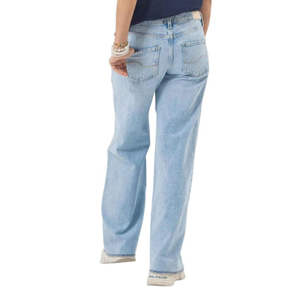 Bonnare Comfortable Wide-Leg Light Blue Jeans Bonnare Women