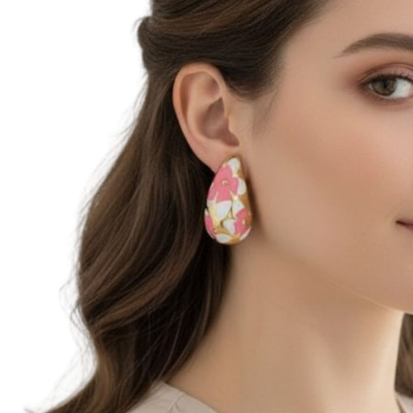 Bonnare Flower Hollow Drop Earrings