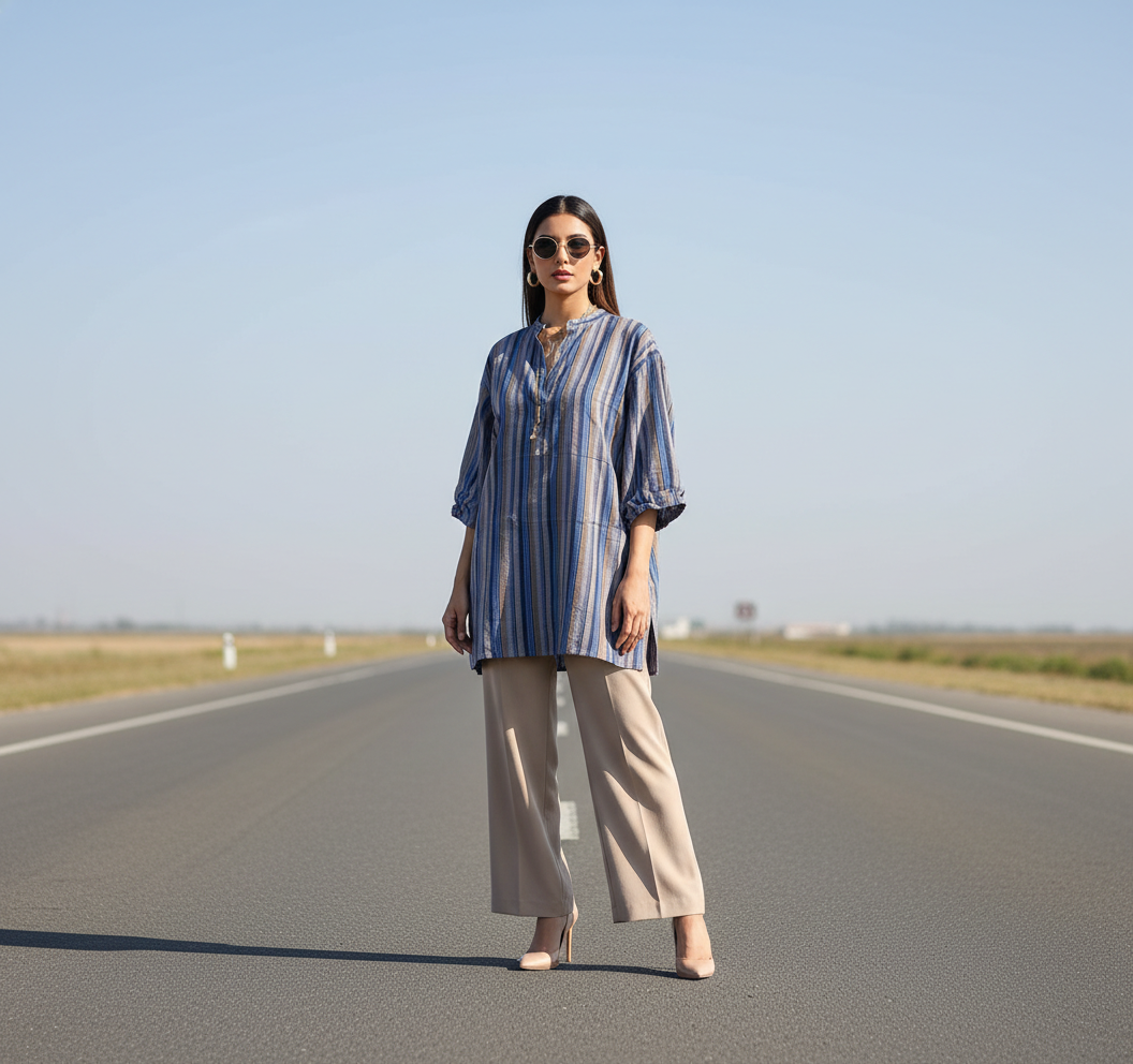 Baggy Fit Casual Shirt Bonnare Style