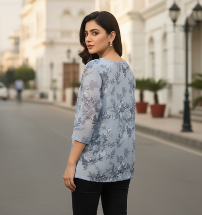 BLUE FLORAL Bonnare Women