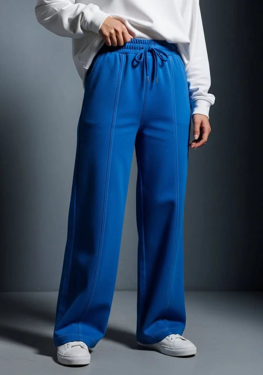 Bonnare Plain Cotton Trousers Bonnare Women