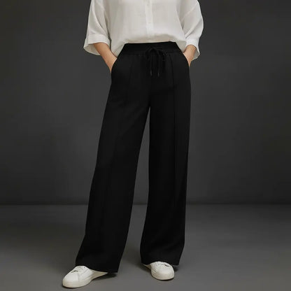 Bonnare Plain Cotton Trousers Bonnare Women