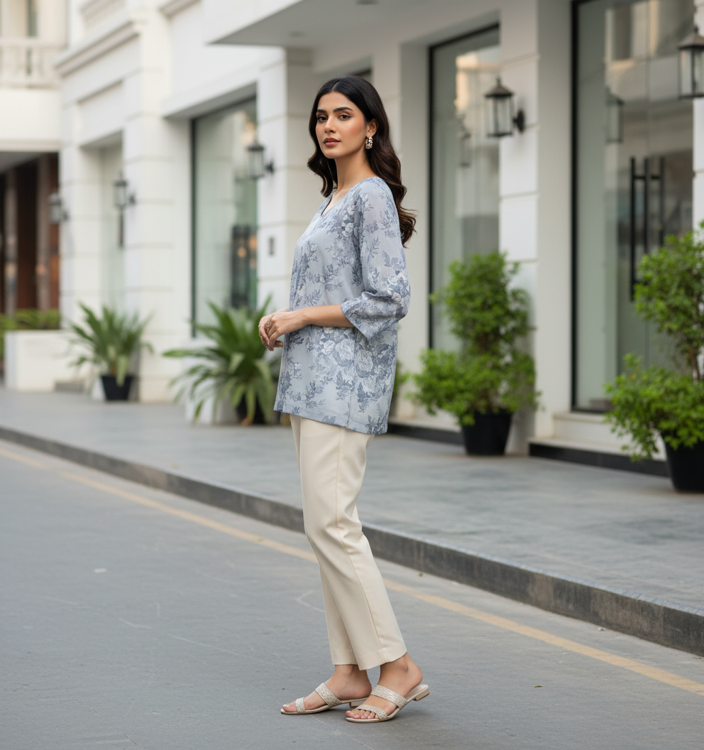 BLUE FLORAL Bonnare Women